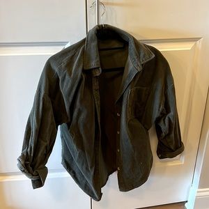 Corduroy oversized button down